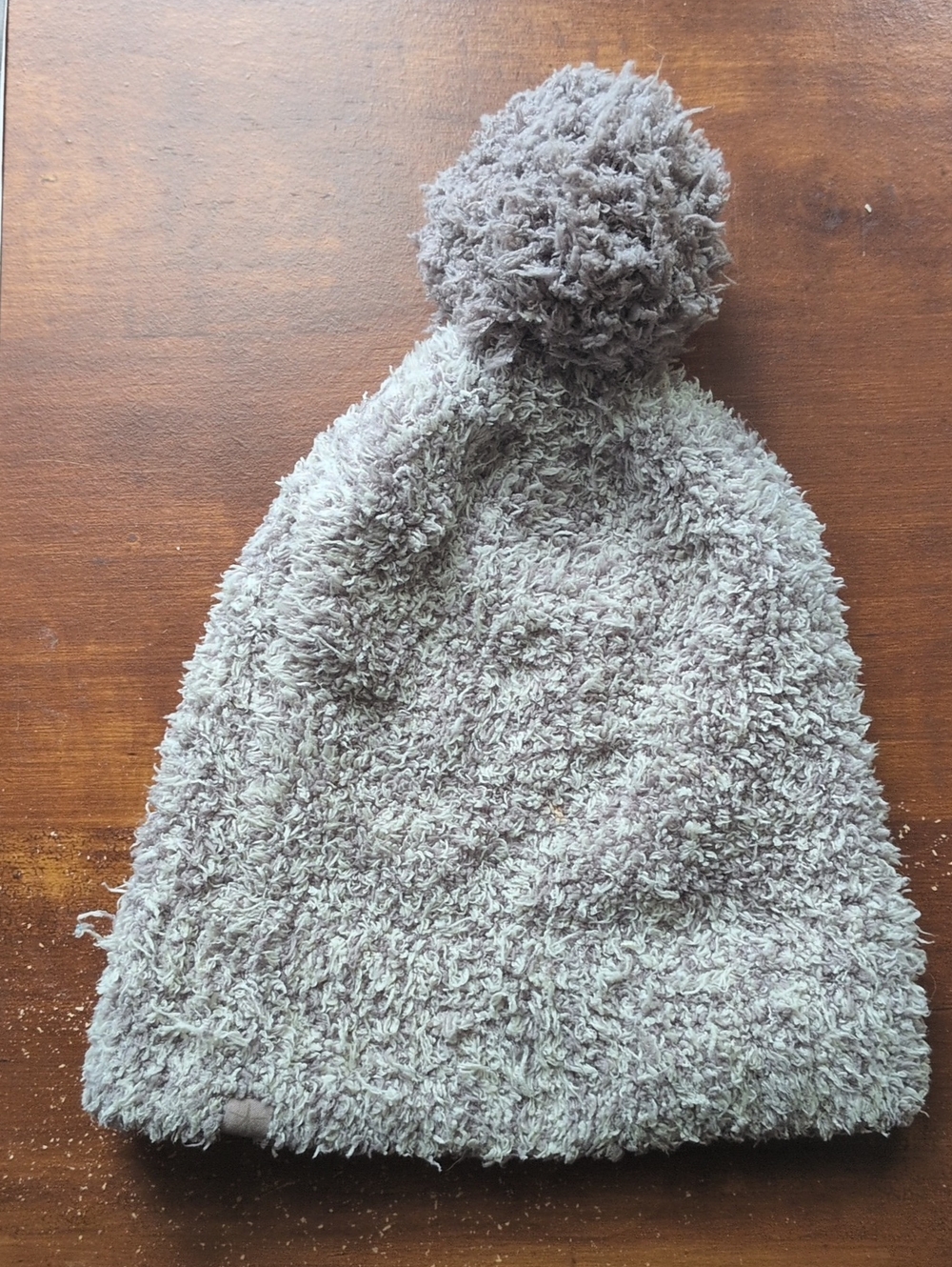 Cozy Pom-Pom Fleece Beanie - Gray